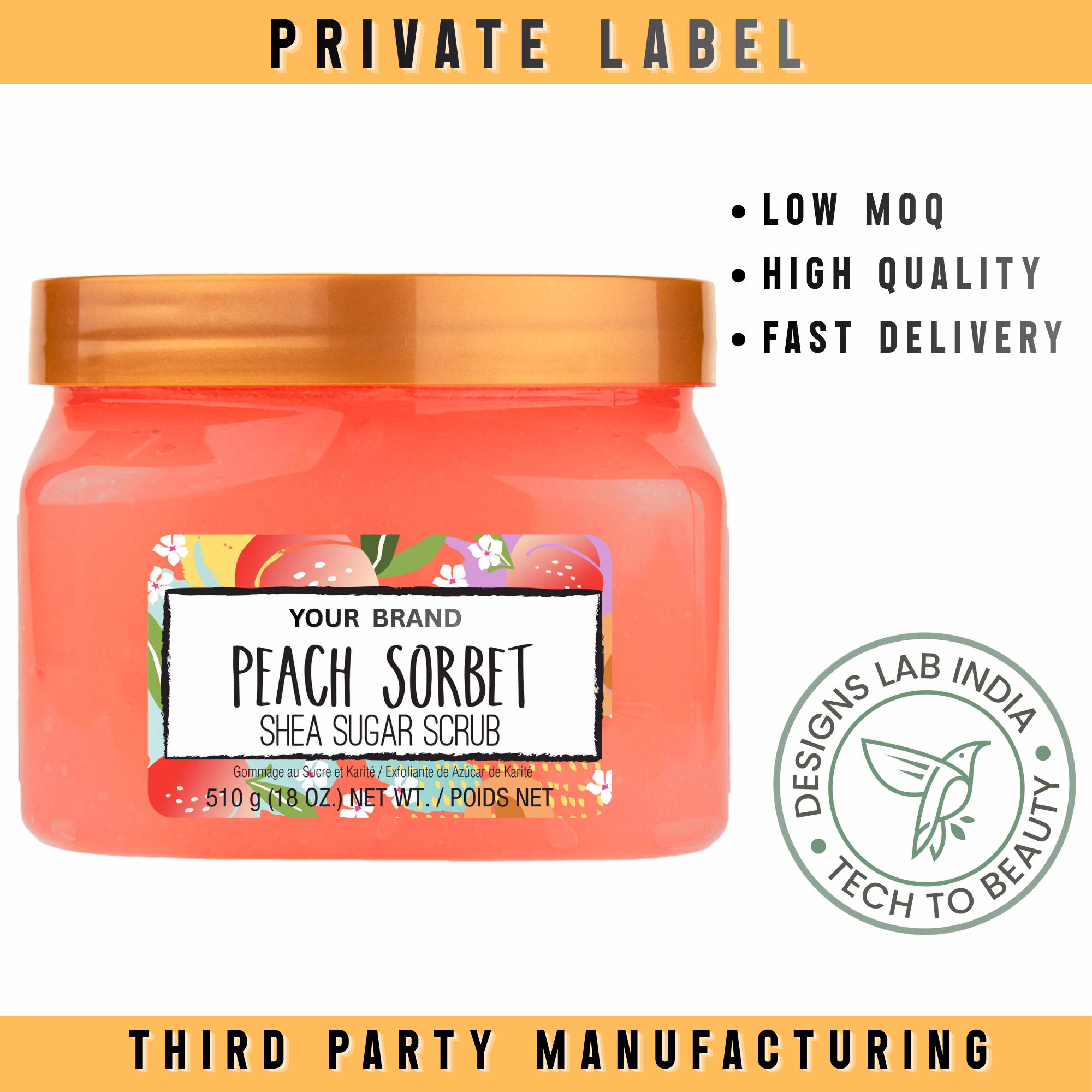Peach Face & Body Scrub